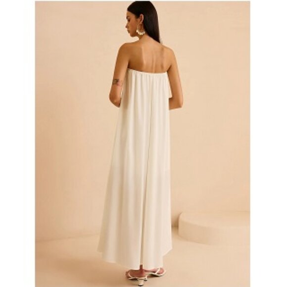 Commense Strapless Floral Print Maxi Dress New , Size M - Picture 2 of 16